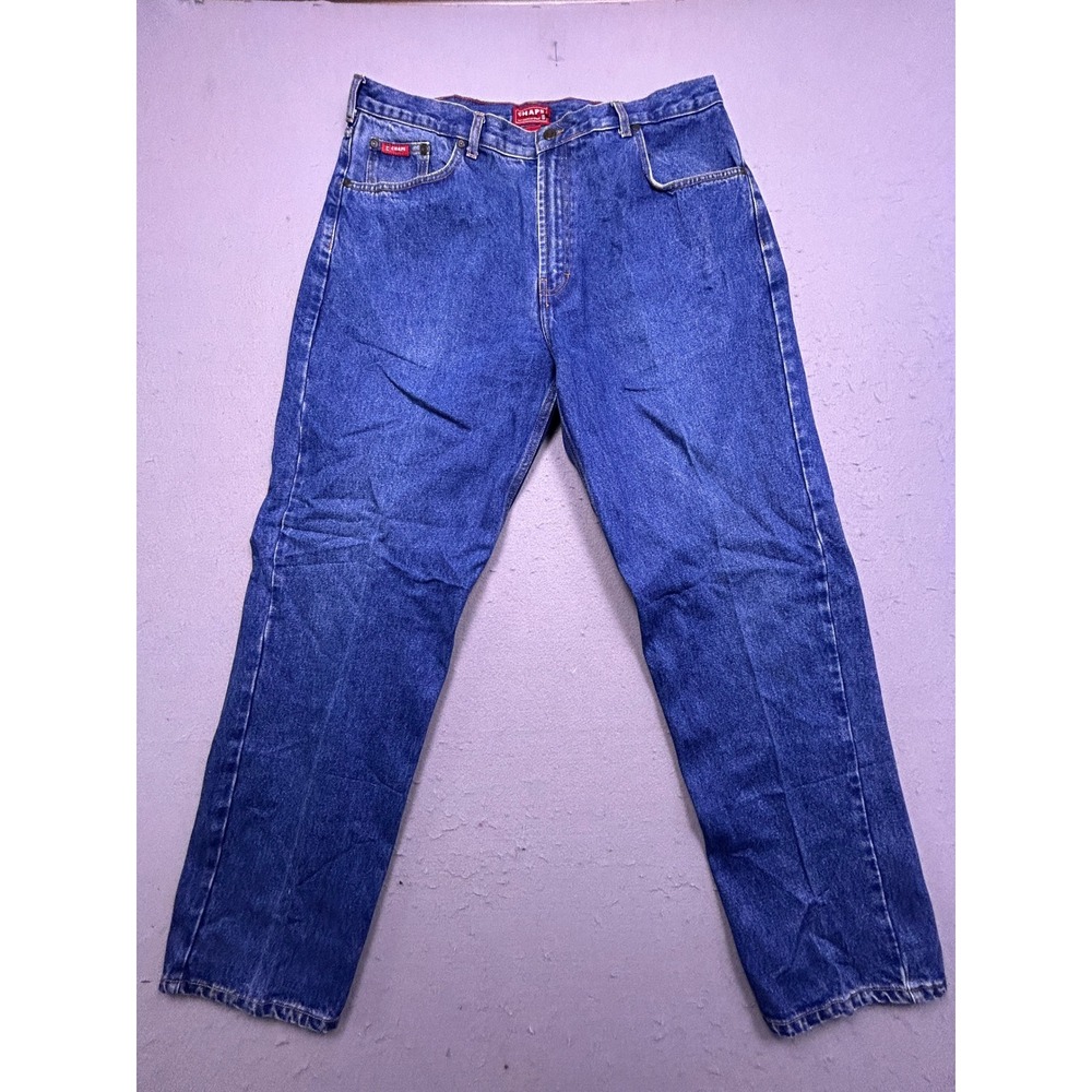 Chaps Denim Jeans 100% Cotton Blue W38 L32 Mens